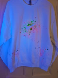 Image 5 of Drippy Nike Swoosh Crew Neck Neon Unisex Sweatshirt 