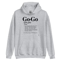 Image 1 of "GOGO DEFINITION" by Montu Mitchcraft Athletic Gray Unisex Hoodie