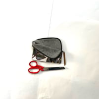 Image 5 of Hydrangea Barkcloth Zip Bag Small