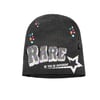 RARE BLACK RHINESTONES BEANIE