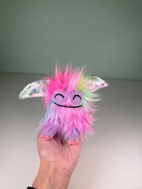 Image 3 of Weighted Mini Critter Monster - Neon Patch Fur