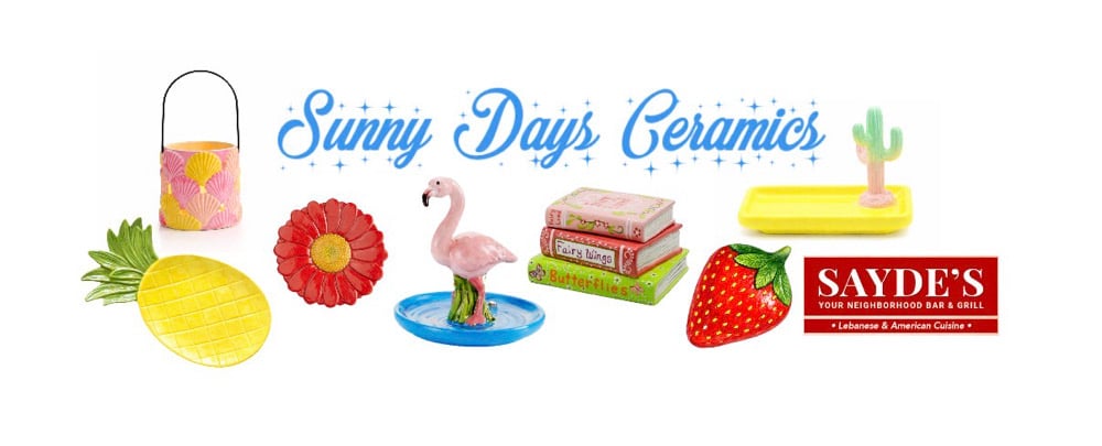 Image of Sunny Days Ceramics Paint Party 6/3 Sayde’s Bar and Grill Salem, NH