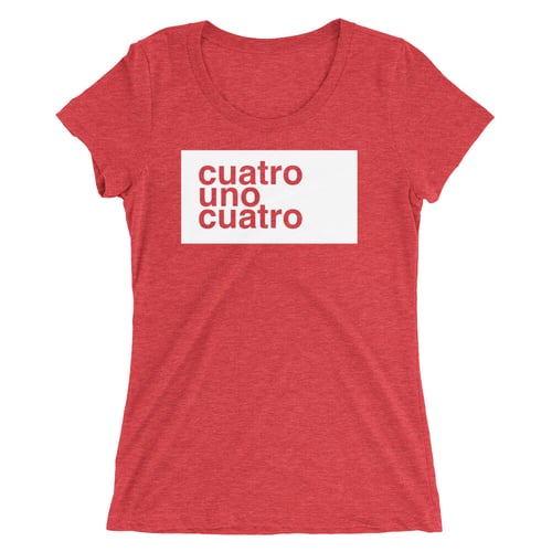 Image of Cuatro Uno Cuatro - Ladies' short sleeve Triblend t-shirt