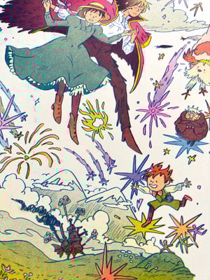 Large Howl's Moving Castle Print