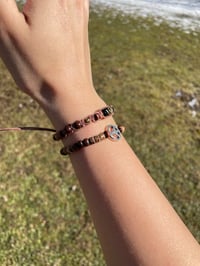 Image 2 of Spiral & peace sign bracelet stack
