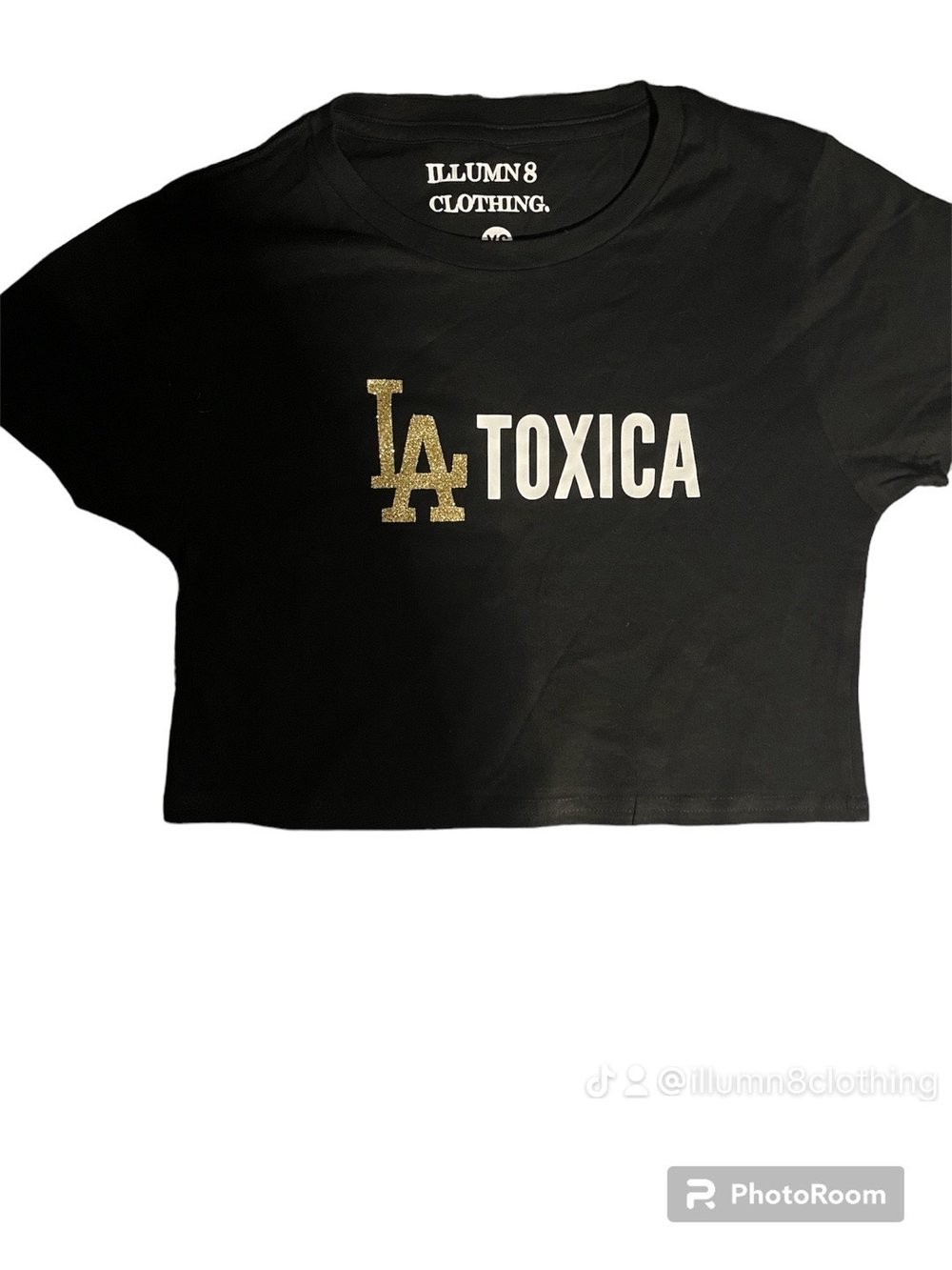 Image of La toxica crop top gold