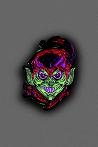 Image 2 of Coked Out Goblin Pin (Red)