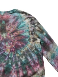 Image 10 of  M Unisex Crew Sweatshirt in Cool Muted Spiral Ice Dye