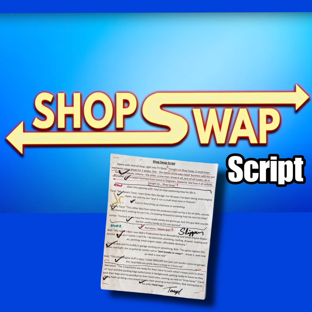 "Shop Swap" Signed Script (FREE USA SHIPPING 🇺🇸)