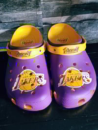 Image 1 of Lakers Crocs ( M-8) (W-10) 