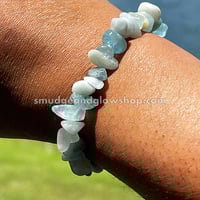 Image 4 of Aquamarine Chip Bracelet 