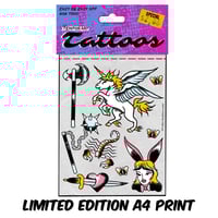 Image 1 of Temporary Tattoos - Limited Edition Print