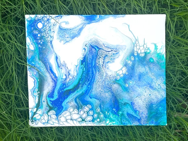 Image of Ocean Dreams Acrylic Paint Pour