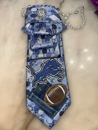 Denim & Bling Custom Lions Tie