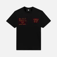 Image 1 of ‘GOOD LUCK’ TEE - BLACK