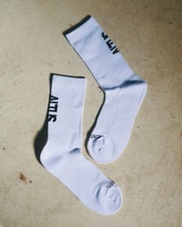 Image 3 of The Pace Socks (White)