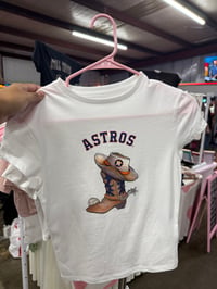 Astros Boot Baby Tee/Crop