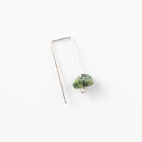 Image 1 of SINGLE EARRING silver 925 - African Turquoise, Earth And Sky 2023, #036-54