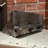 Image 4 of Bank to Ledge , Burnt/Roasted Wood inlay . With back wall Floating Bench 
