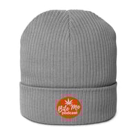 Image 3 of Bite Me logo Organic ribbed beanie