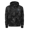 Embroidered tie-dye style hoodies