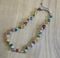 Image 1 of Assorted crystal pearl necklace
