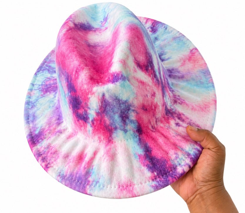 Image of 30% Off $15 ( now $10.50) Tie-Dye Fedora Hat 