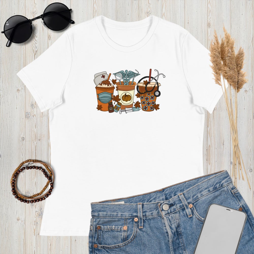 Image of Nursing Fall Coffee Women's Relaxed Tee