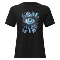 Image 2 of Women's Relaxed T-Shirt, Mystic Butterfly Gaze Tee