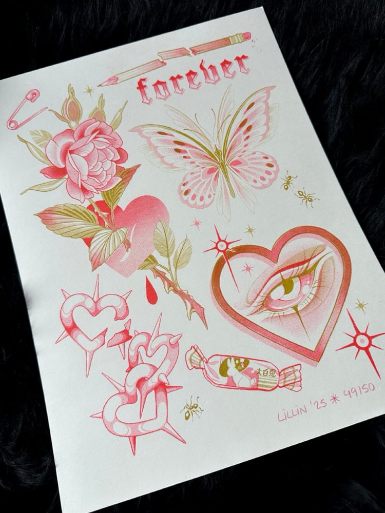 Valentine’s Risograph Print
