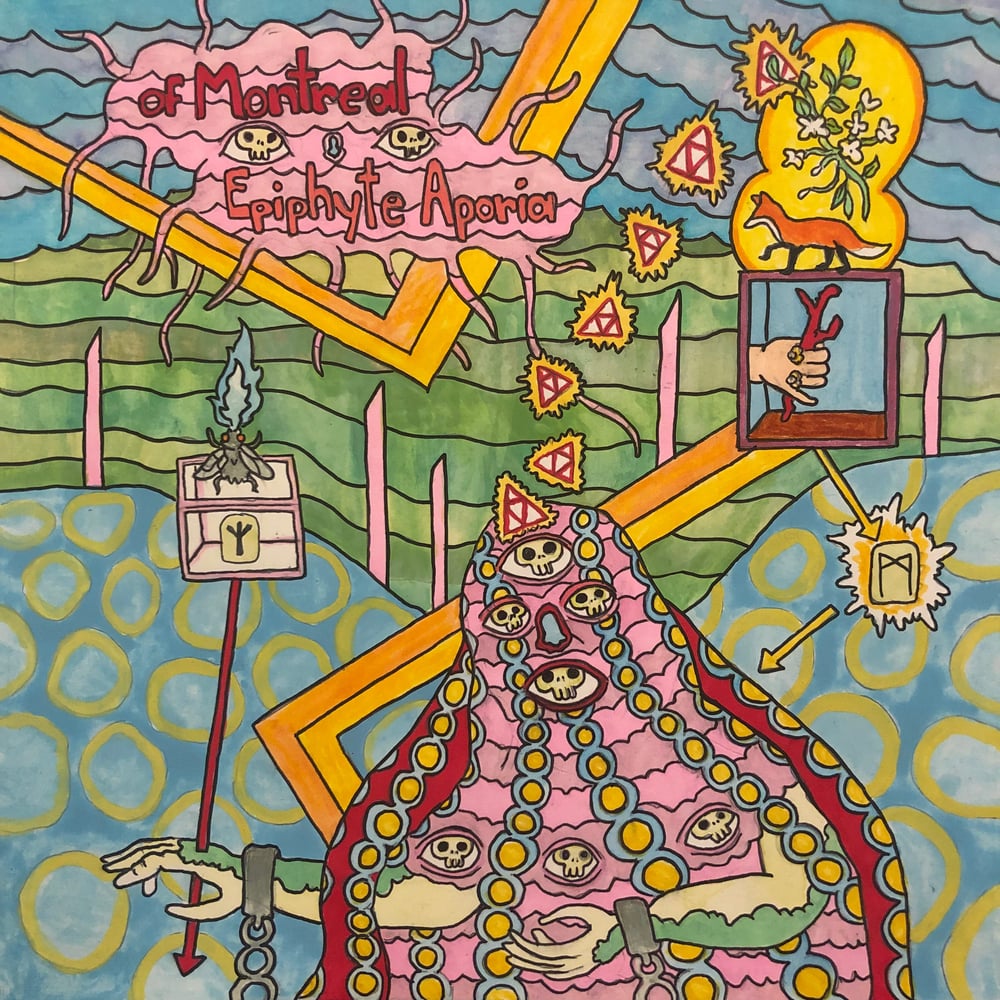 Image of Artwork For The of Montreal ep Epiphyte Aporia  10x10 inch  original watercolor and ink on paper