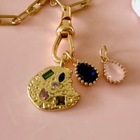 Image 2 of Paperclip chain with Swivel Clasp and Gem Cookie