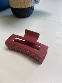Image 4 of Solid Color SQUARE HAIR CLAW