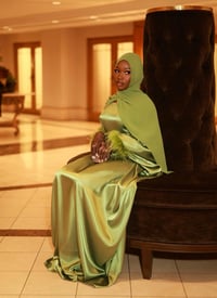 Image 2 of The Haya Fur Sleeve Kaftan 