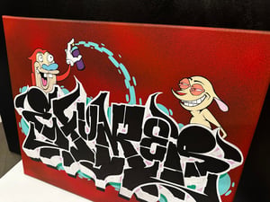 Image of Ren & Stimpy 16 x 20 Canvas