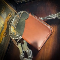 Image 1 of Zheng Wallet - Tan & Green