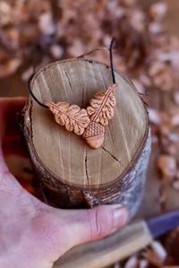 Image 8 of Oak and Acorn Special~Pendant Necklace 