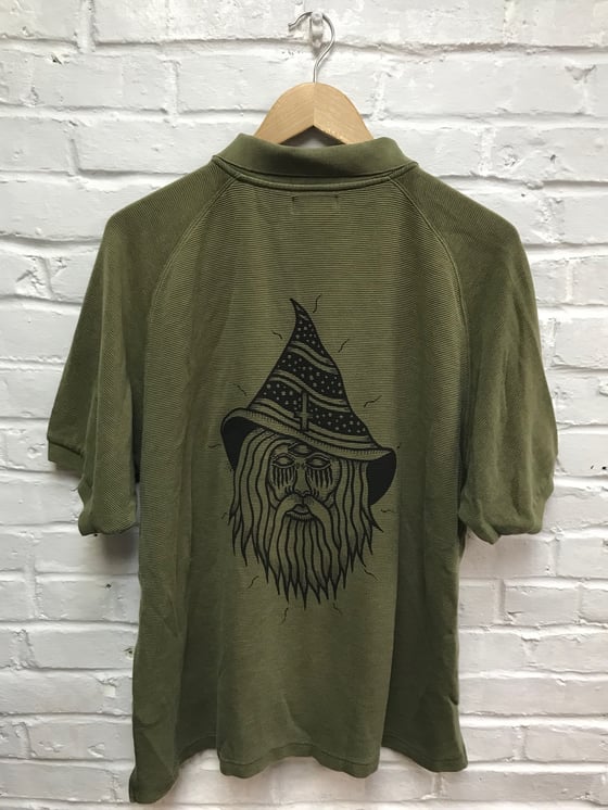 Image of ARMY GREEN WIZARD SHIRT