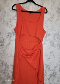 Image 1 of Orange Bodycon Dress