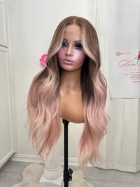 Image 6 of Balayage pink luxury free part (ready to ship) 