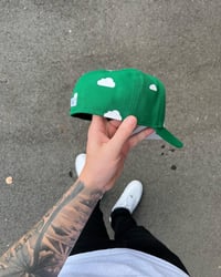 Image 5 of  PARTLY CLOUDY GREEN OAKLAND ATHLETICS CUSTOM FITTED CAP