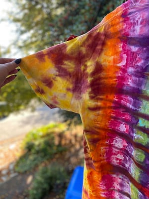 Image of XL Godzilla Be Gay Do Crime Tie Dye Shirt 4