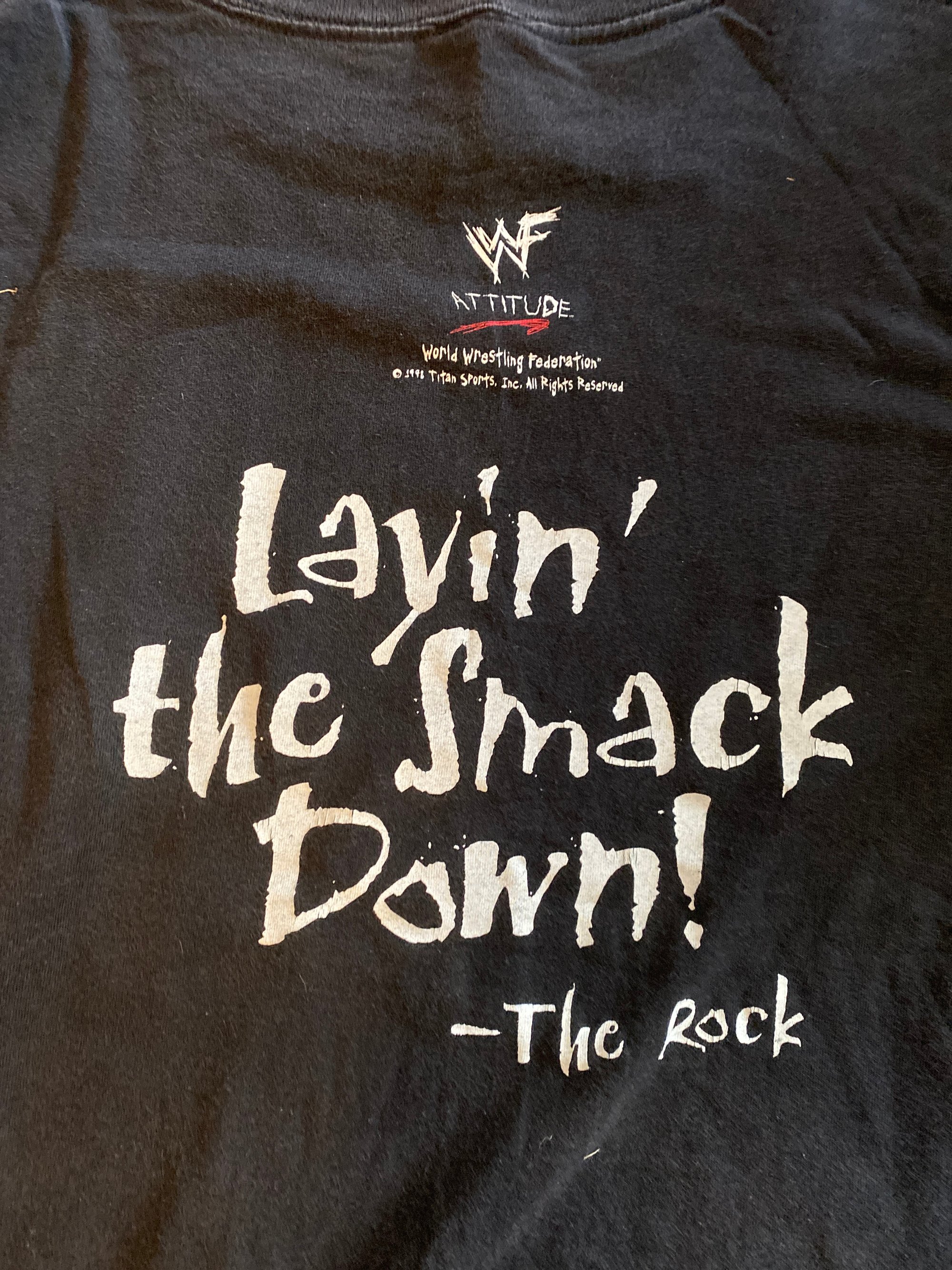 The Rock Vintage Wwf XL Shirt Tultex | CHRONIC DEATH RECORDS