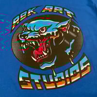 Image 2 of CHROME PANTHER TEE - BLUE