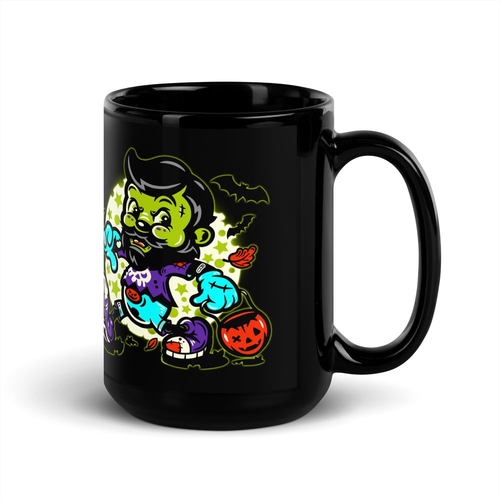 Black Glossy Mug- FRANKY VIC