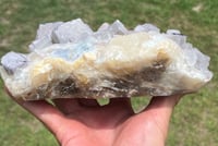 Image 14 of Large QR Code Fluorite On Druzy Quartz Matrix Specimen #2628