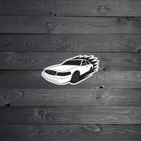Image 4 of Crown Victoria Sticker - Performance White