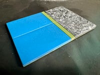 Image 3 of Fat Carbon & Blue Glass Segmented Knife Scales