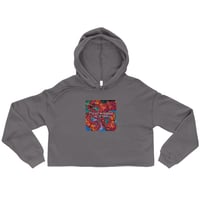 Image 5 of Crop Hoodie with Octopus and verse