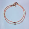 Peachy Keen Anklet Duo